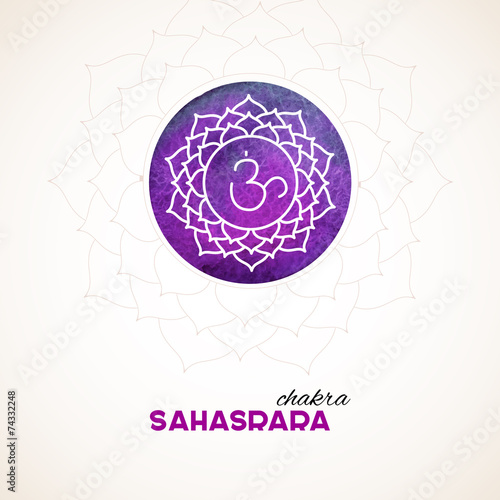 Color chakra watercolor design