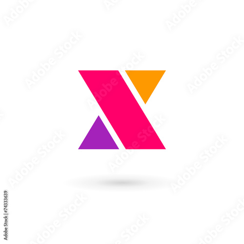 Letter X logo icon design template elements