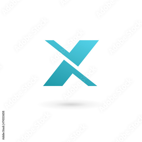 Letter X logo icon design template elements