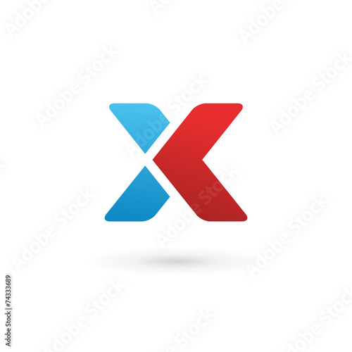 Letter X logo icon design template elements