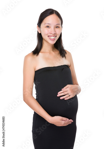 Asian Pregnant woman portrait © leungchopan