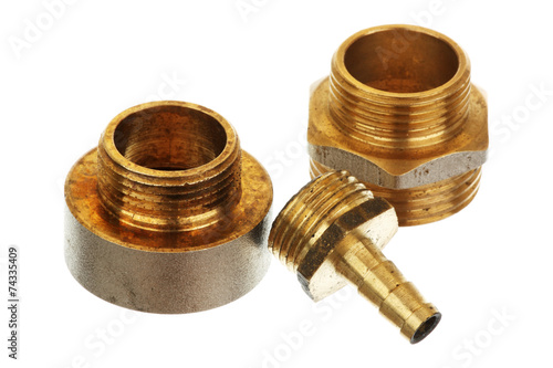 Three brass fittings