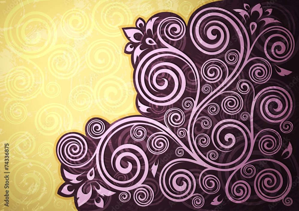 Floral vector background Floral vector background