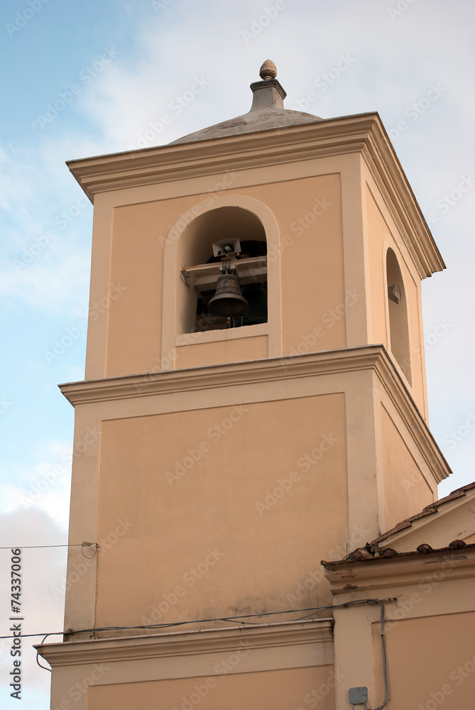 Bell tower cathedral Rufoli village