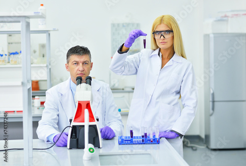 two people working in the laboratory
