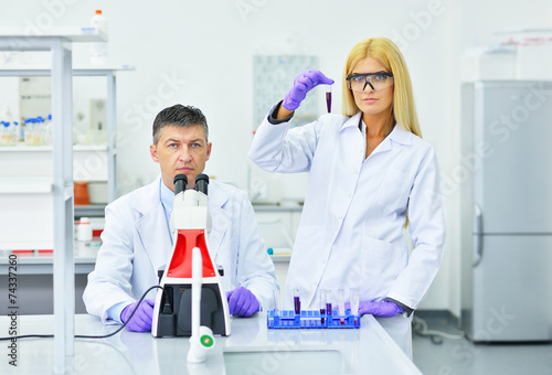 two people working in the laboratory