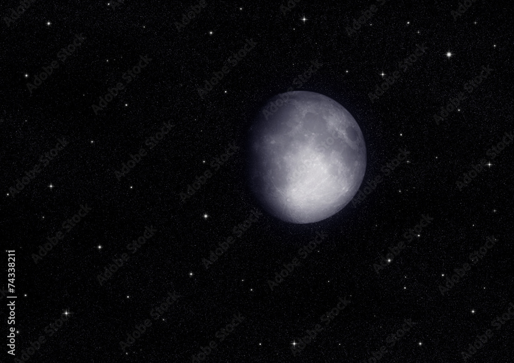 moon in the night sky moon in the night sky