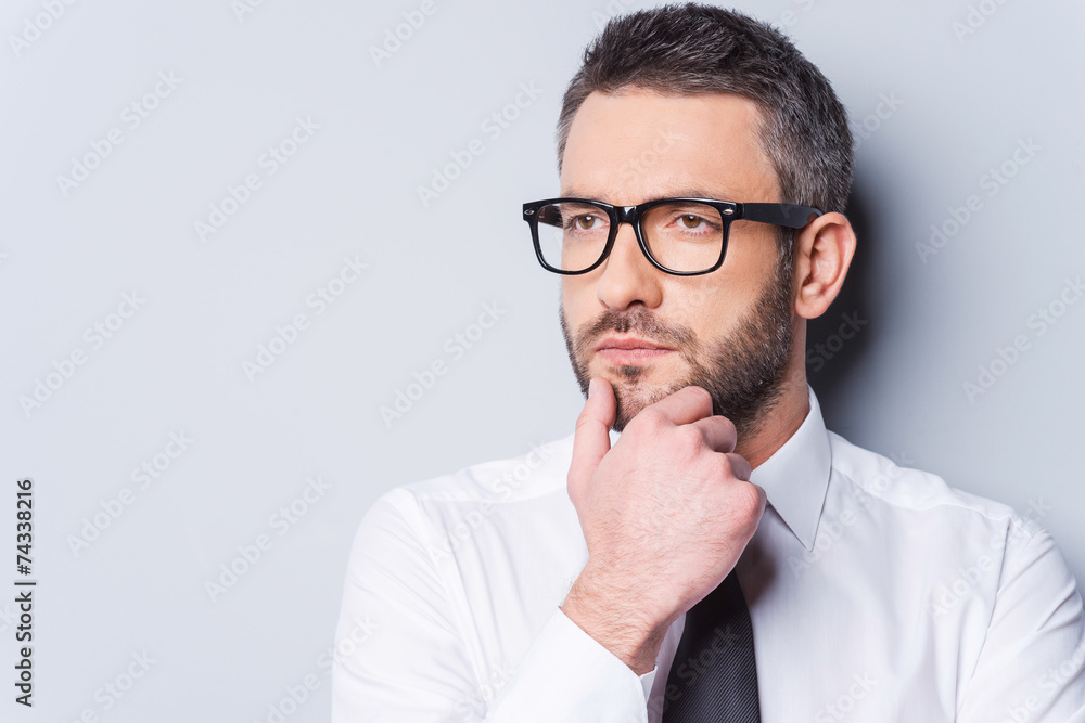 Lost in business thoughts. Lost in business thoughts.