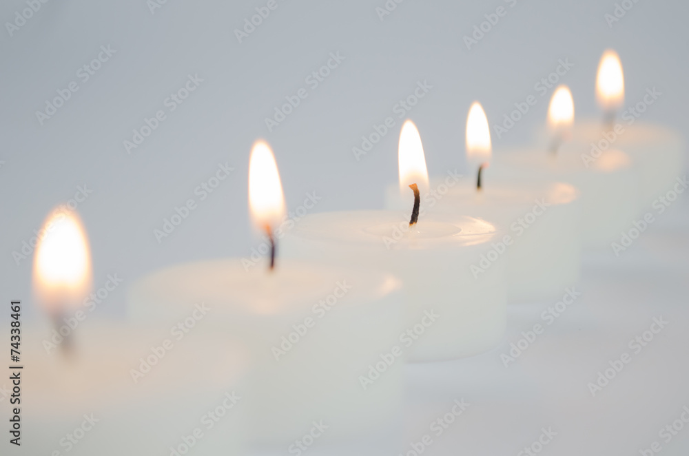 White candles White candles