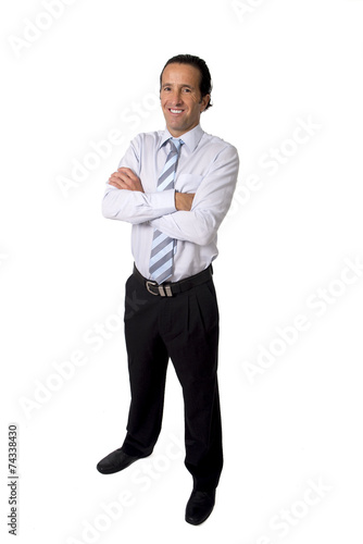 confident and successful senior businessman posing relaxed