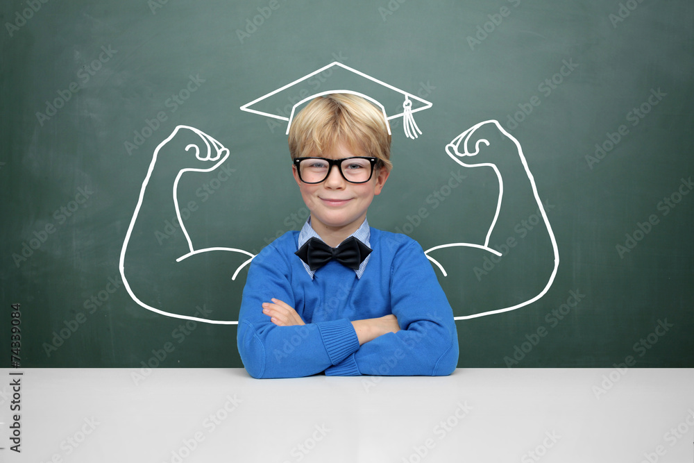 Schoolschild with Muscle
