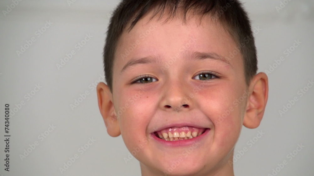 little boy smiling, slow motion, dolly 1 little boy smiling, slow motion, dolly 1