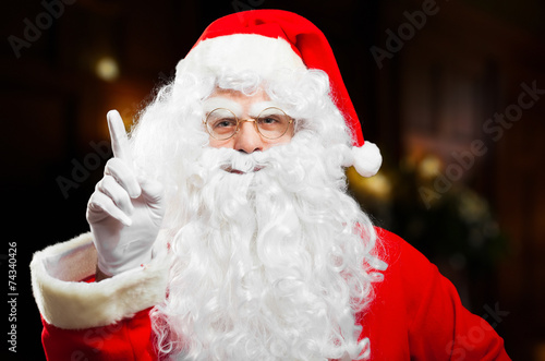 Santa Claus approving your behaving