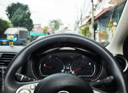 Modern car dashboard