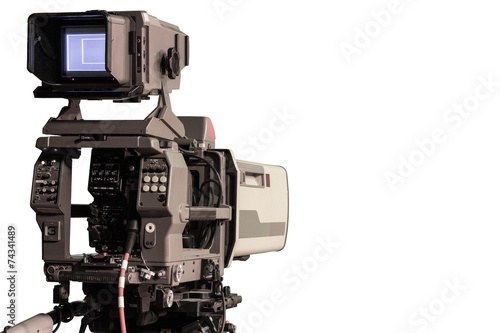 TV Studio Kamera freigestellt