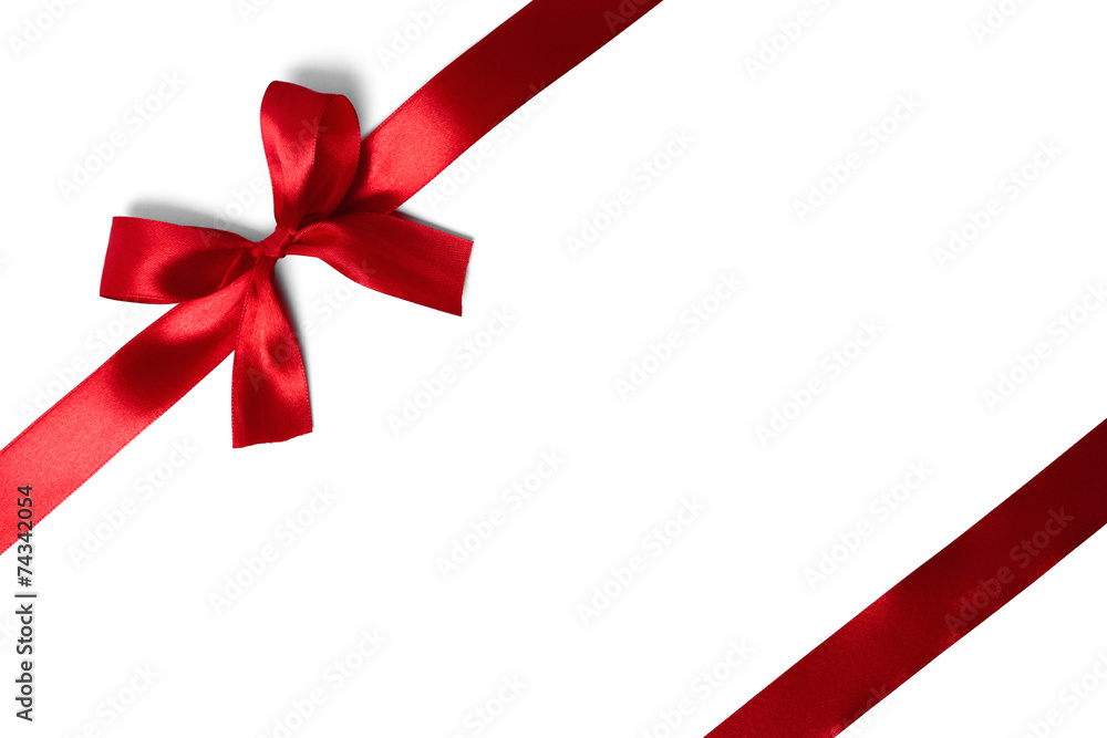 red ribbon isolated on white background red ribbon isolated on white background