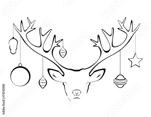 Silhouette of a deer