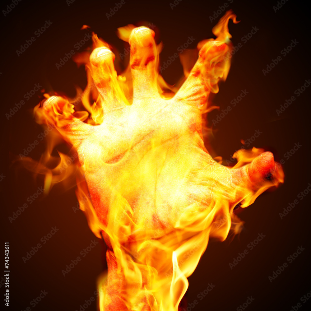Fototapeta premium burning arm