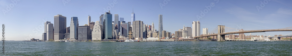 Naklejka premium Manhattan - Skyline