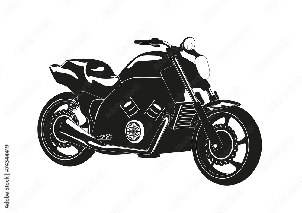 Силуэт мотоцикла