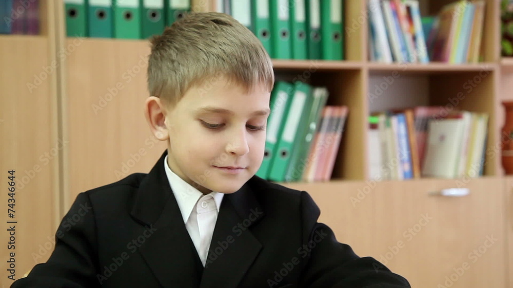 little boy reading a book at school 6 little boy reading a book at school 6