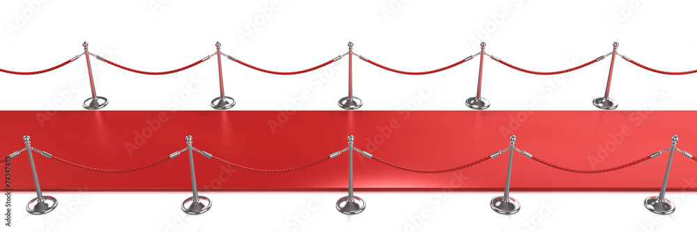Red carpet side view Red carpet side view