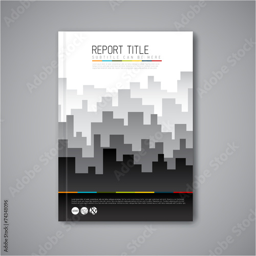 Modern Vector abstract brochure design template