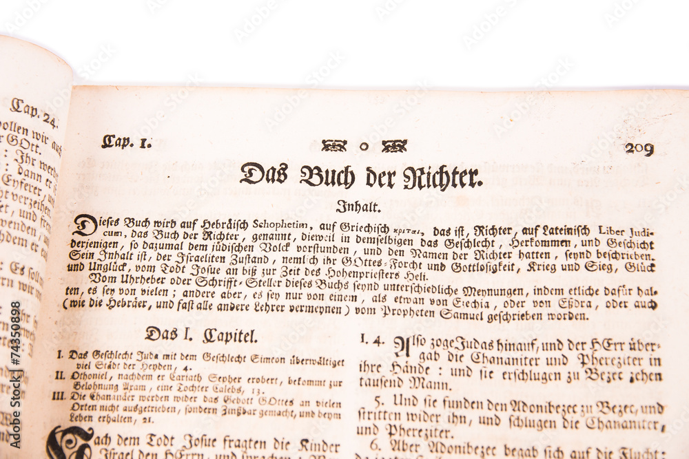 Naklejka premium Das Buch der Richter