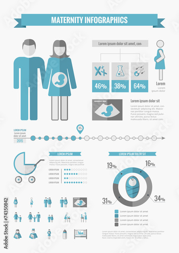 Maternity Infographic Elements.