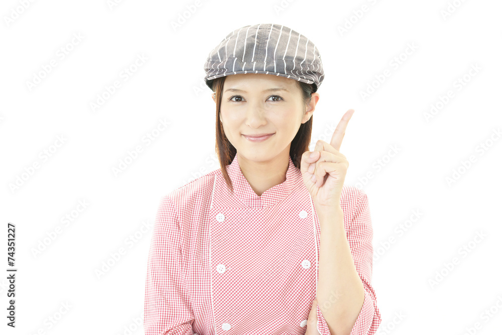 笑顔のウェイトレス 笑顔のウェイトレス