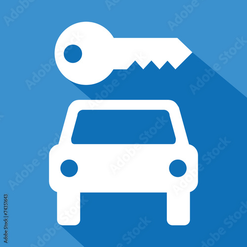 Logo voiture. Clé.
