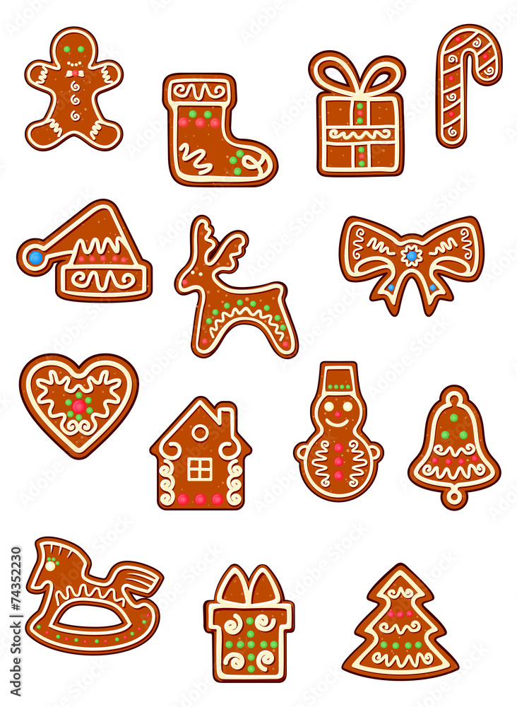 Brown Christmas gingerbreads and cookies Brown Christmas gingerbreads and cookies