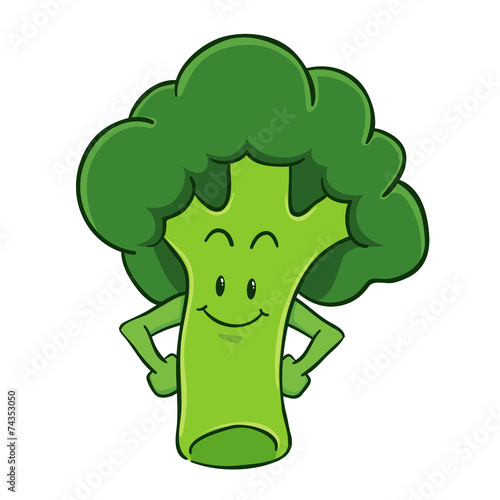 Broccoli Cartoon Character