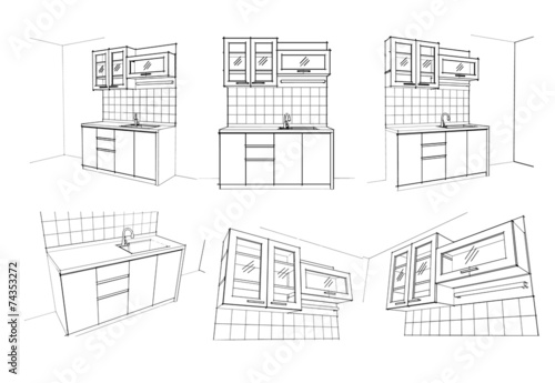 kitchen sketch style