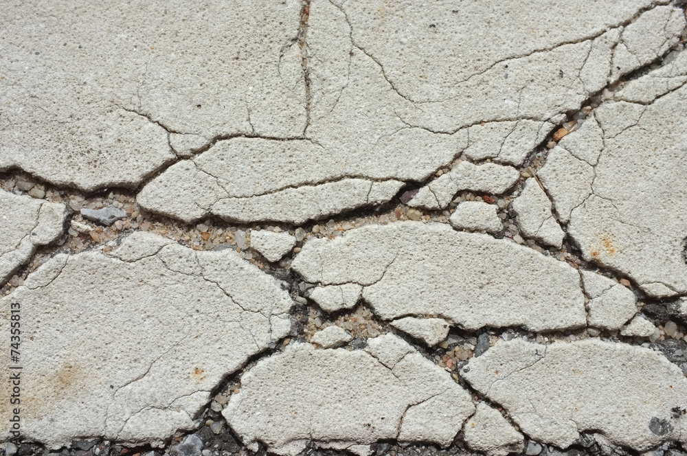 Obraz premium closeup Road cracks