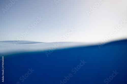 split underwater and sky background