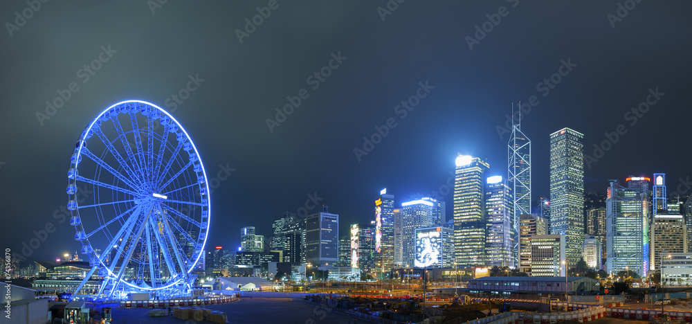 Fototapeta premium Hong Kong City at night