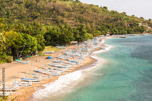 Obraz na płótnie Bali coast near Amed w salonie