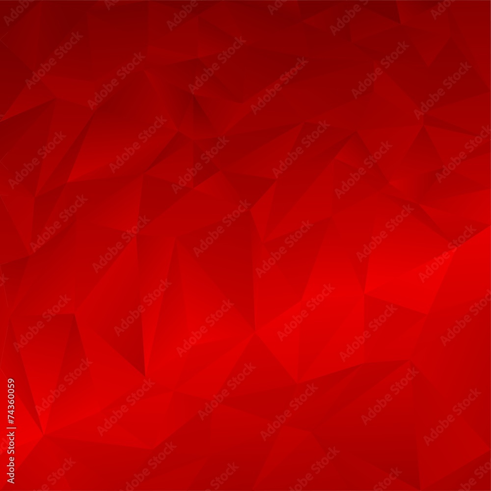 Red abstract polygonal background Red abstract polygonal background