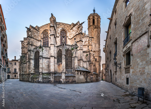 Panorama of Cathedral of the Holy Cross and Saint Eulalia, View #74360015