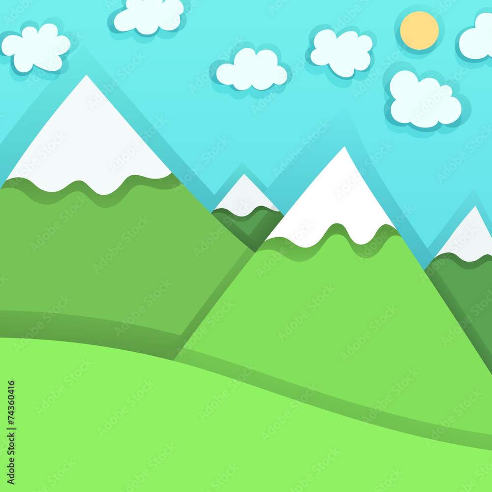 Obraz premium Mountain Peaks