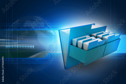 Cabinet with file folder