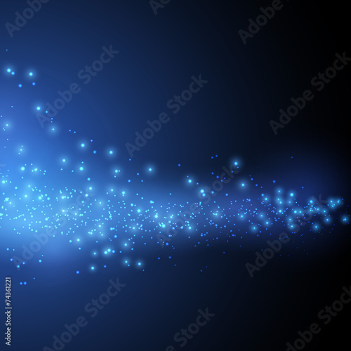 Bright magical sparkling space background