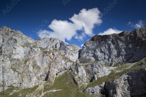 mountains in the picos de europa, spain