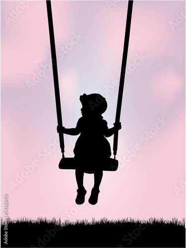 children silhouettes