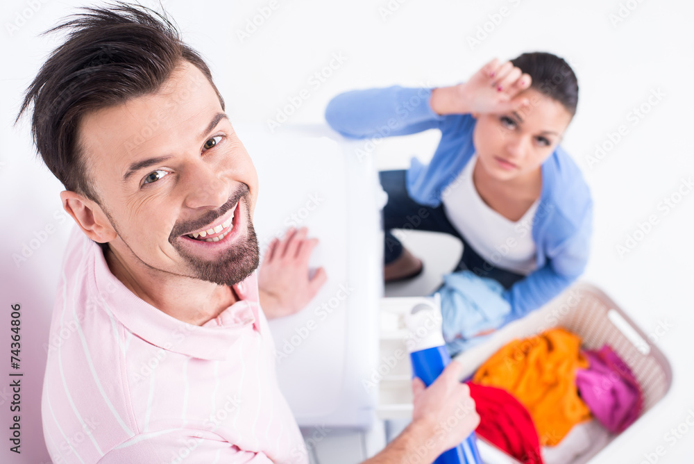 Obraz premium Washing