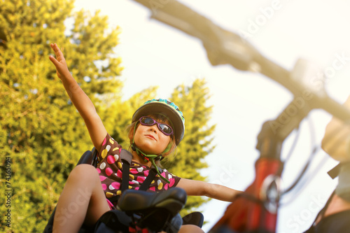 Little girl in the seat bicycle © aleksey ipatov