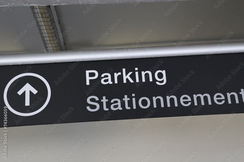 Parking sign