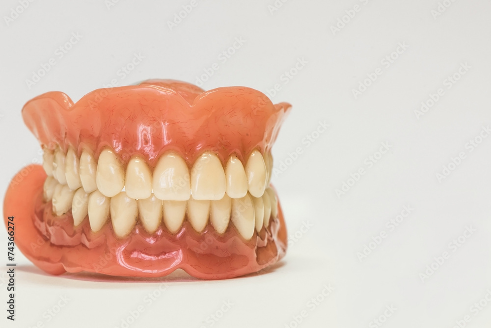 Obraz premium Dental dentures isolated on white