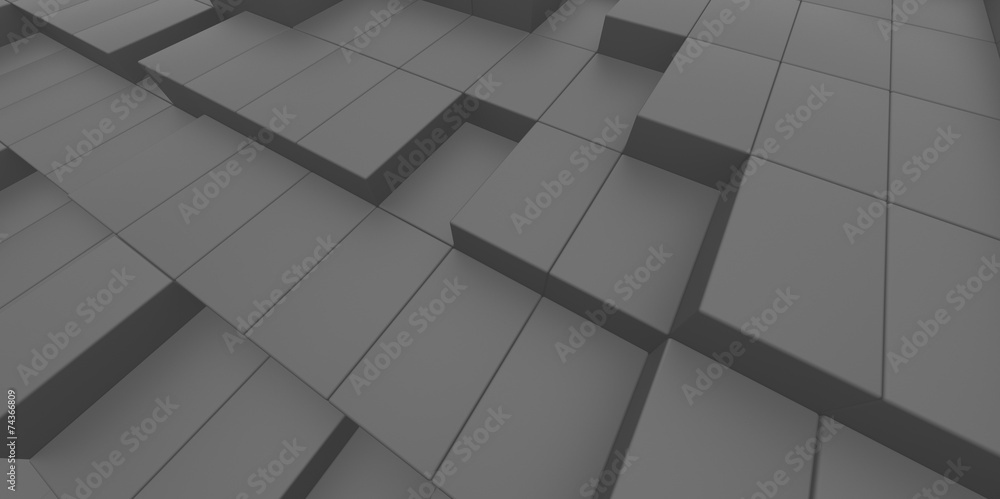 Abstract matte grey gray background of 3d blocks Abstract matte grey gray background of 3d blocks